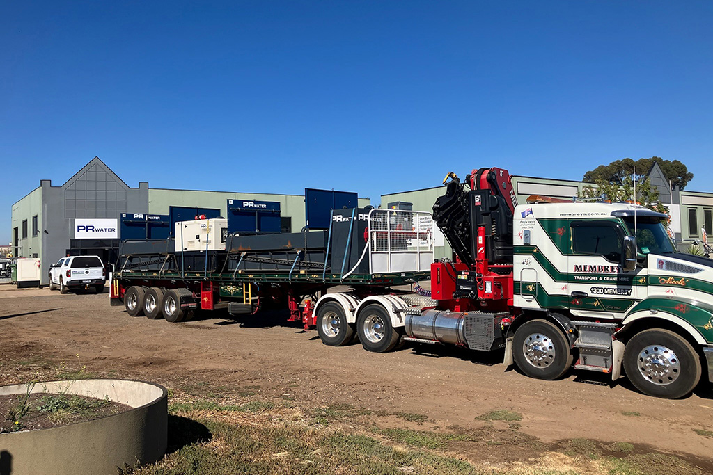 Truck Wheel Wash Unit Leaving PR Water Branch
